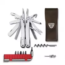 Мультитул Victorinox Swisstool Spirit Plus у шкіряному чохлі 38 функцій (3.0238.L)