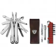 Складаний мультиінтструмент Victorinox Swisstool Spirit Plus II 105мм 38 функцій зі шкіряним чохлом (3.0239.L)