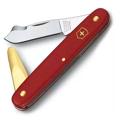 Швейцарський ніж Victorinox садовий 100 мм 3 функції Червоний (3.9140)