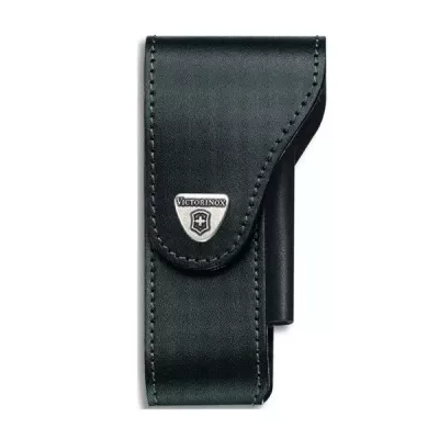 Чохол на пояс Victorinox шкіряний із відділенням для ліхтарика для SwissTool Чорний (4.0527.03)