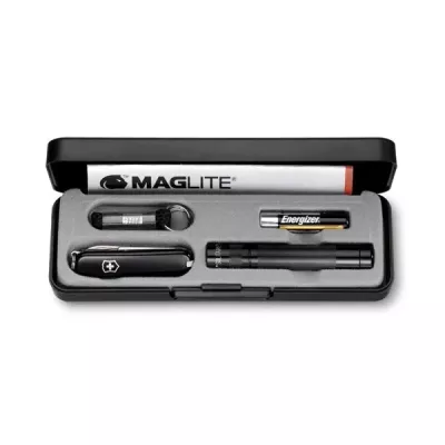 Подарунковий набір ніж Victorinox і ліхтар Maglite Чорний (4.4014)