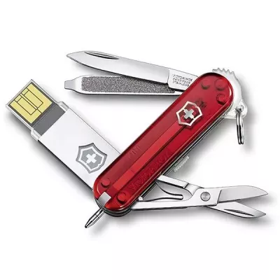Ніж Victorinox з USB-модулем на 32 Гб 58 мм Червоний (4.6125.TG32B)