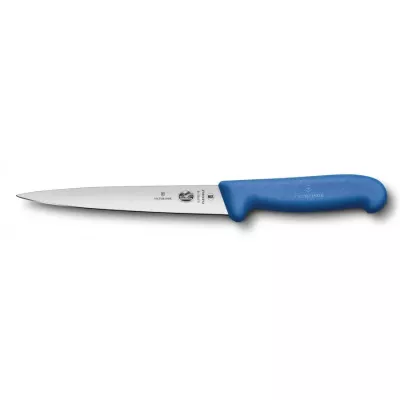 Кухонний ніж Victorinox Fibrox Filleting Flex для філе 18 см Синій (5.3702.18)