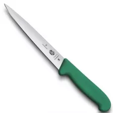 Кухонний ніж Victorinox Fibrox Filleting Flex для філе 18 см Зелений (5.3704.18)