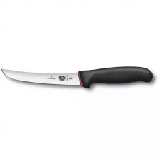 Кухонний ніж обвалочний Victorinox Fibrox Boning Dual Grip 15 см Чорно-червоний (5.6503.15D)