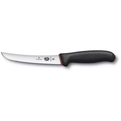 Кухонний ніж обвалочний Victorinox Fibrox Boning Dual Grip 15 см Чорно-червоний (5.6503.15D)