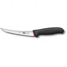 Кухонний ніж обвалочний Victorinox Fibrox Boning Flex Dual Grip 15 см Чорно-червоний (5.6613.15D)