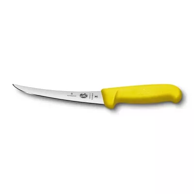 Кухонний ніж обвалочний Victorinox Fibrox Boning 15 см Жовтий (5.6617.15)