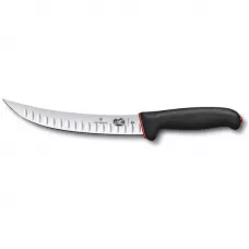 Кухонний ніж м'ясника Victorinox Fibrox Butcher Dual Grip 20 см Чорно-червоний (5.7223.20D)