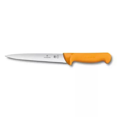 Кухонний ніж філейний Victorinox Swibo Filleting 18 см Жовтий (5.8403.18)