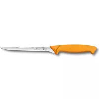 Кухонний ніж для філетування риби Victorinox Swibo Fish Filleting 16 см Жовтий (5.8448.16)