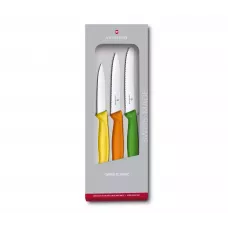 Набір кухонних овочевих ножів Victorinox Swiss Classic Paring Set 3 шт Різнокольорові (6.7116.31G)