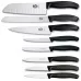 Набір кухонних ножів та підставки Victorinox Swiss Classic Cutlery Block 9 предметів Чорні (6.7173.8)