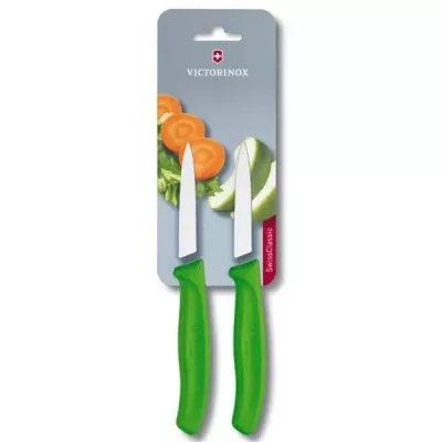 Набір кухонних овочевих ножів Victorinox Swiss Classic Paring 8 см 2 шт.