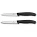 Набір кухонних овочевих ножів Victorinox Swiss Classic Paring Set 10 см 2 шт Чорний (6.7793.B)