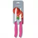 Набір кухонних овочевих ножів Victorinox TomatoSausage 11 см 2 шт Рожеві (6.7836.L115B)