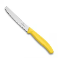 Набір кухонних овочевих ножів Victorinox TomatoSausage 11 см 2 шт Жовті (6.7836.L118B)