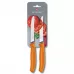 Набір кухонних овочевих ножів Victorinox TomatoSausage 11 см 2 шт Помаранчеві (6.7836.L119B)
