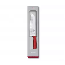 Кухонний ніж Victorinox Santoku 17 см Червоний (6.8521.17G)