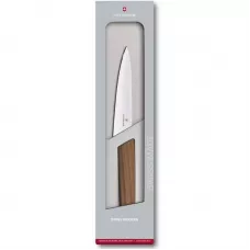 Кухонний універсальний ніж Victorinox Swiss Modern Kitchen 15 см Горіх (6.9010.15G)
