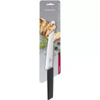 Кухонний ніж для хліба Victorinox Swiss Modern BreadPastry 22 см Чорний (6.9073.22WB)