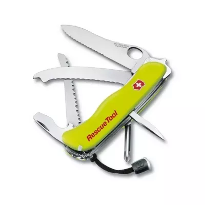 Швейцарський ніж Victorinox RescueTool 111мм 13 функцій Жовтий алюміній (0.8623.MWNB1)