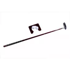 Набір для офіс-гольфу Z.F.Golf з дерев'яною лункою, клюшкою, два м'ячі у дерев'яному футлярі (A-2031-2)