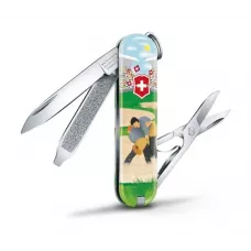 Складаний кишеньковий ніж Victorinox Classic Limited Edition Swiss Wrestling 58 мм 7 функцій (0.6223.L2009)