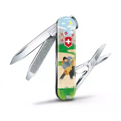 Складаний кишеньковий ніж Victorinox Classic Limited Edition Swiss Wrestling 58 мм 7 функцій (0.6223.L2009)