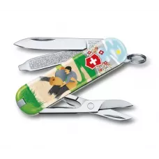 Складаний кишеньковий ніж Victorinox Classic Limited Edition Swiss Wrestling 58 мм 7 функцій (0.6223.L2009)