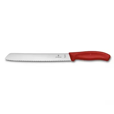 Кухонний ніж для хліба Victorinox SwissClassic Bread 210 мм Червоний (6.8631.21B)