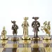 Шахи Manopoulos, Мушкетери, латунь, в дерев'яному футлярі, 44х44см Коричневий (S12CBRO)