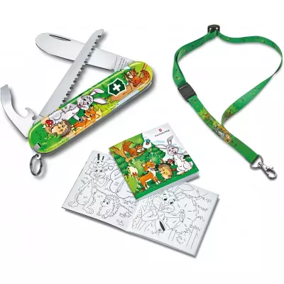 Набір подарунковий дитячий Victorinox My First Children Set Animal Edition Rabbit ніж 84 мм/9 функцій (0.2373.E2)