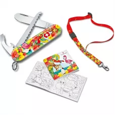 Набір подарунковий дитячий Victorinox My First Children Set Animal Edition Parrot ніж 84 мм/9 функцій (0.2373.E3)