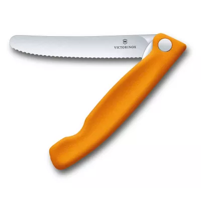 Кухонний ніж складаний Victorinox SwissClassic Foldable Paring 110 мм Помаранчевий (6.7836.F9B)