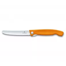 Кухонний ніж складаний Victorinox SwissClassic Foldable Paring 110 мм Помаранчевий (6.7836.F9B)
