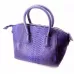 Жіноча сумка Piton Bags зі шкіри пітона 37х37х17 см Синя (DN32671A)
