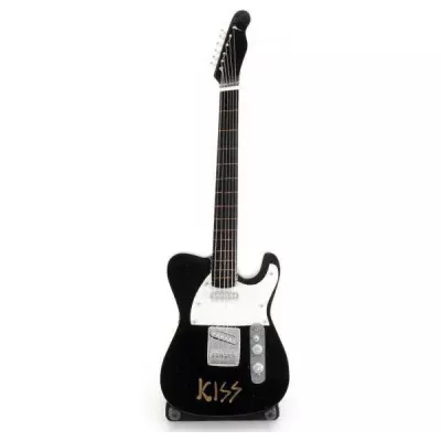 Гітара Kiss мініатюра дерево GUITAR KISS BLACK 24 см (DN29853)