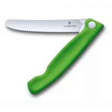 Кухонний ніж Victorinox Swiss Classic Foldable Paring Knife складаний, зелений, 11 см (6.7836.F4B)