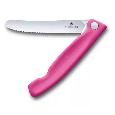 Кухонний ніж Victorinox Swiss Classic Foldable Paring Knife складаний, рожевий, 11 см (6.7836.F5B)