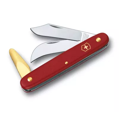 Швейцарський ніж Victorinox Budding-Pruning 3 садовий 100 мм, червоний, в блістрі (3.9116.B1)