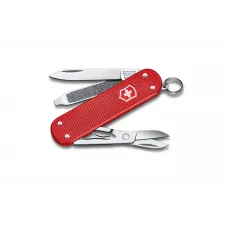 Ніж-брелок Victorinox Classic SD Alox Colors Sweet Berry 58 мм, 5 функцій, Червоний (0.6221.201G)