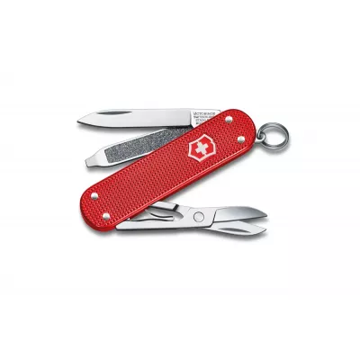 Ніж-брелок Victorinox Classic SD Alox Colors Sweet Berry 58 мм, 5 функцій, Червоний (0.6221.201G)