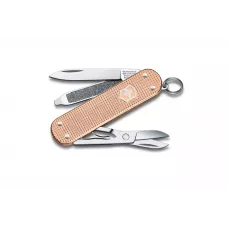 Ніж-брелок Victorinox Classic SD Alox Colors Fresh Peach 58 мм, 5 функцій, Бежевий (0.6221.202G)
