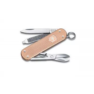 Ніж-брелок Victorinox Classic SD Alox Colors Fresh Peach 58 мм, 5 функцій, Бежевий (0.6221.202G)