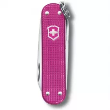 Ніж-брелок Victorinox Classic SD Alox Colors Flamingo Party 58 мм, 5 функцій, Рожевий (0.6221.251G)
