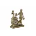 Набір Virtus Годинник Mother With Angel 25 x 19см Два канделябри Lan Large 20 x 21см Золотистий