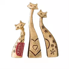 Статуетка Сім'я Virtus Set Of Three Modern Cats бронза 17 x 13 см (2167)