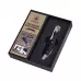 Ніж сомельє Laguiole Black Wood Corkscrew з відкривалкою дерево пакка у подарунковій коробці (40268161)
