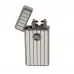 Електроімпульсна USB запальничка Tycoon на дві дуги чорний лід смужка подарункова коробка (100668)